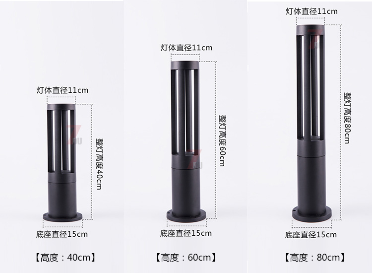 (QDCPD-017)F(xin)ALEDƺ40cm60cm80cmͬ߶Ҏ(gu)ߴʾD